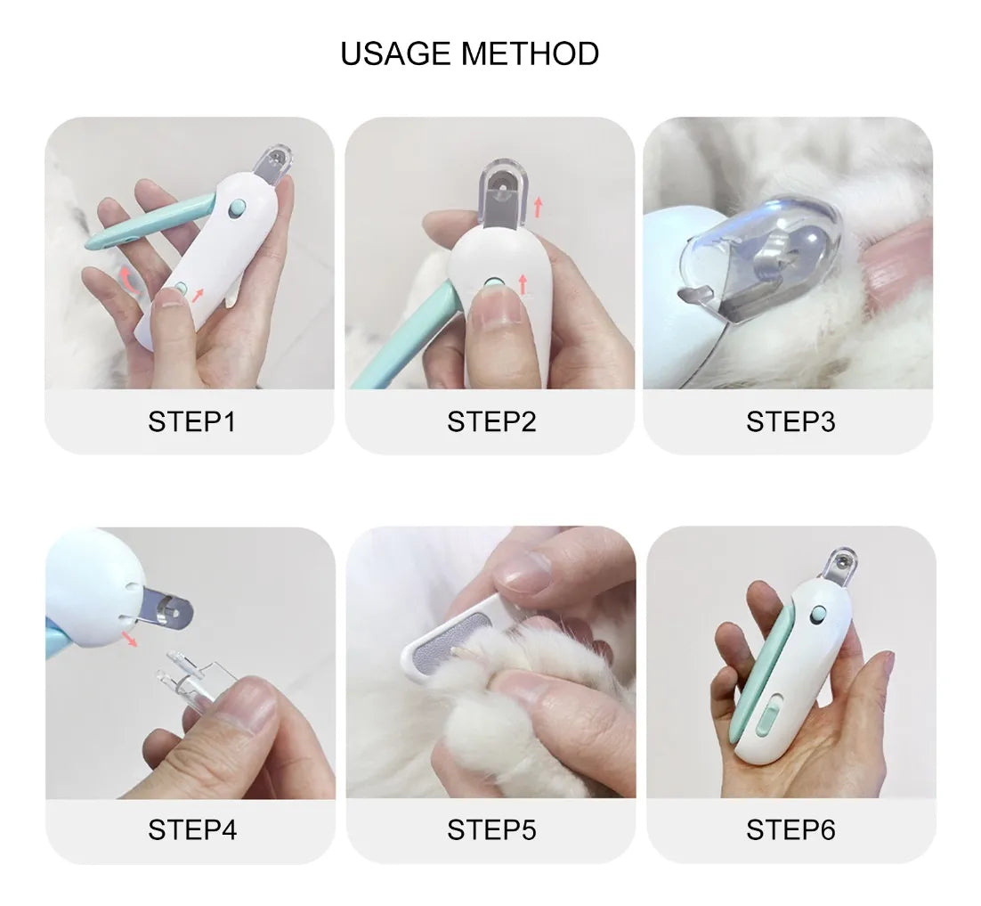 CORTADORA DE GARRAS GATOS PET - CON LUZ LED