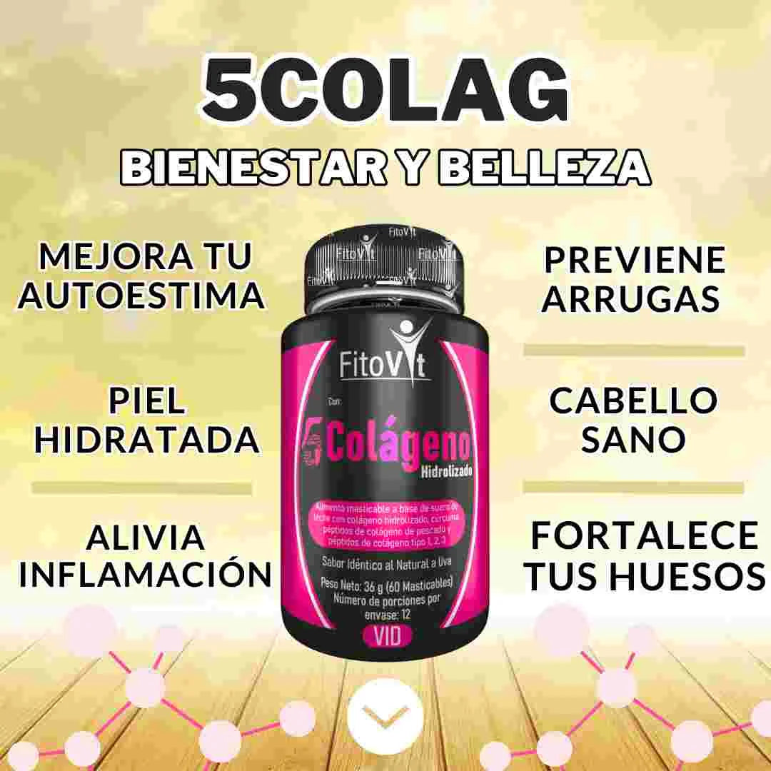 5 COLAGENOS X 60 UND - FITOVIT
