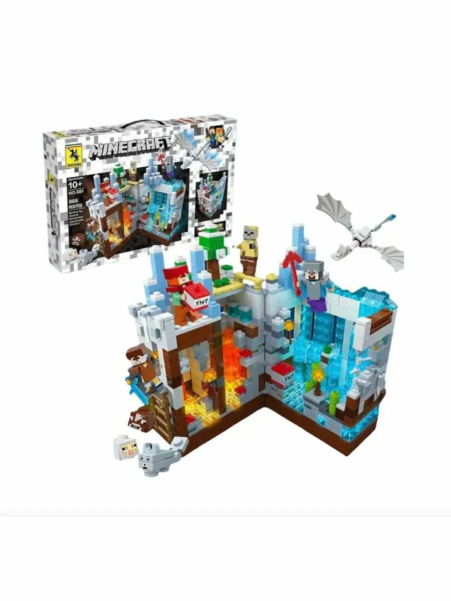 LEGO FORTALEZA DE HIELO-FUEGO MINECRAFT