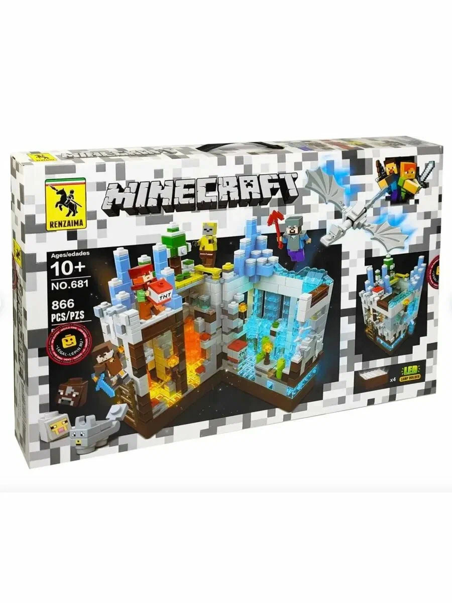 LEGO FORTALEZA DE HIELO-FUEGO MINECRAFT